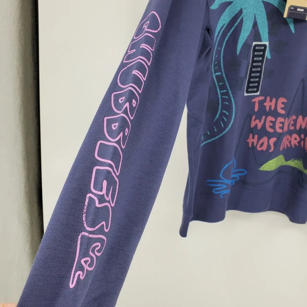NWT Chubbies‎ The Sketchy Soft Terry Cloth Crewneck Pullover Preppy Sweatshirt M - Picture 3 of 14